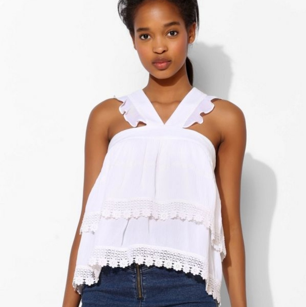 Pins And Needles Ruffle Tier Cami-Urban Outfitters